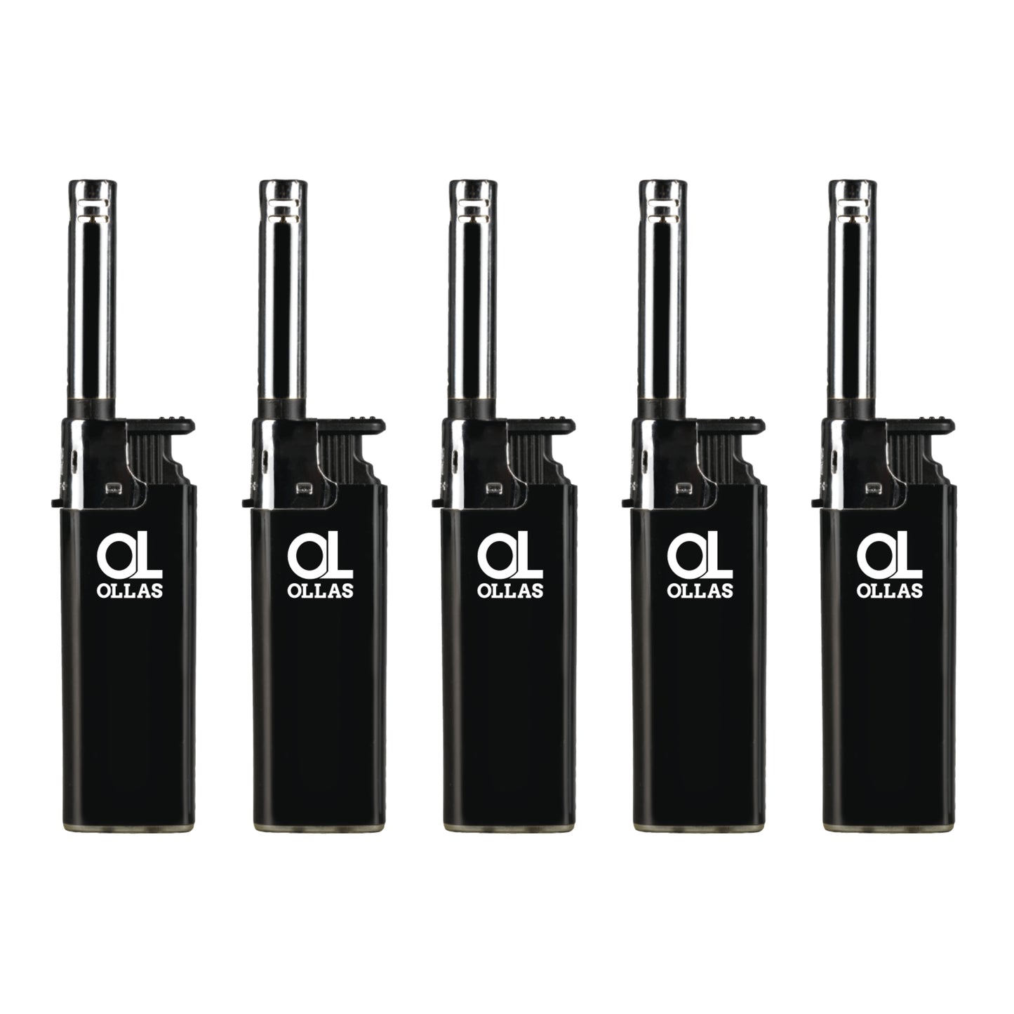 ollas Stabfeuerzeug Schwarz – Elegantes & Nachfüllbares Jetflame Feuerzeug mit Kindersicherung – Ergonomisch, Windfest & Langlebig – Bringt ollas zum Brennen!
