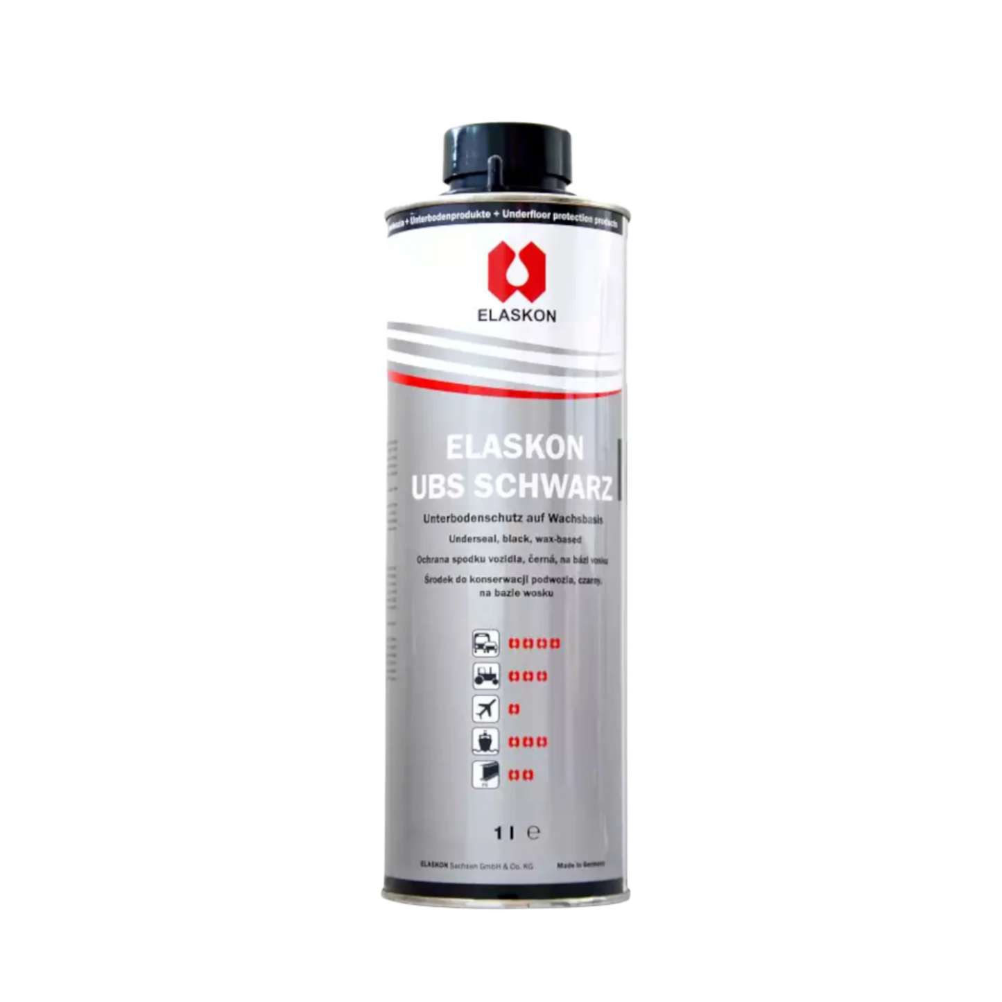 Elaskon UBS Unterbodenschutz Schwarz - 1 Liter Saugdose