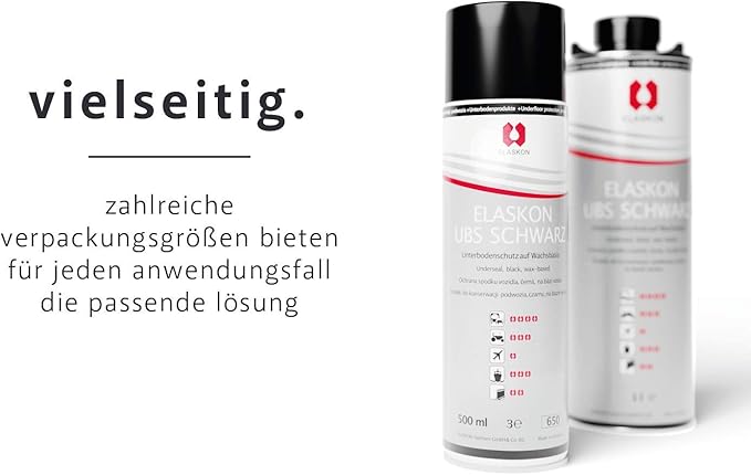 Elaskon UBS Unterbodenschutz Schwarz - 500ml Spraydose