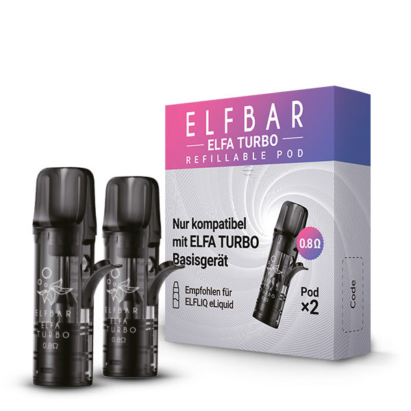 2x ELFBAR ELFA TURBO Pods 0.8Ω