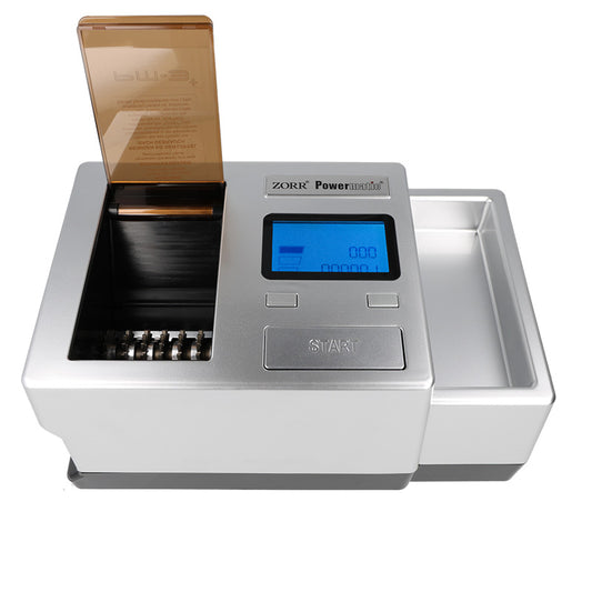 Zorr Powermatic 3+ DELUXE elektrische Zigaretten Stopfmaschine - Präzise & Effizient, jetzt neu mit integriertem Tabak-Schredder!