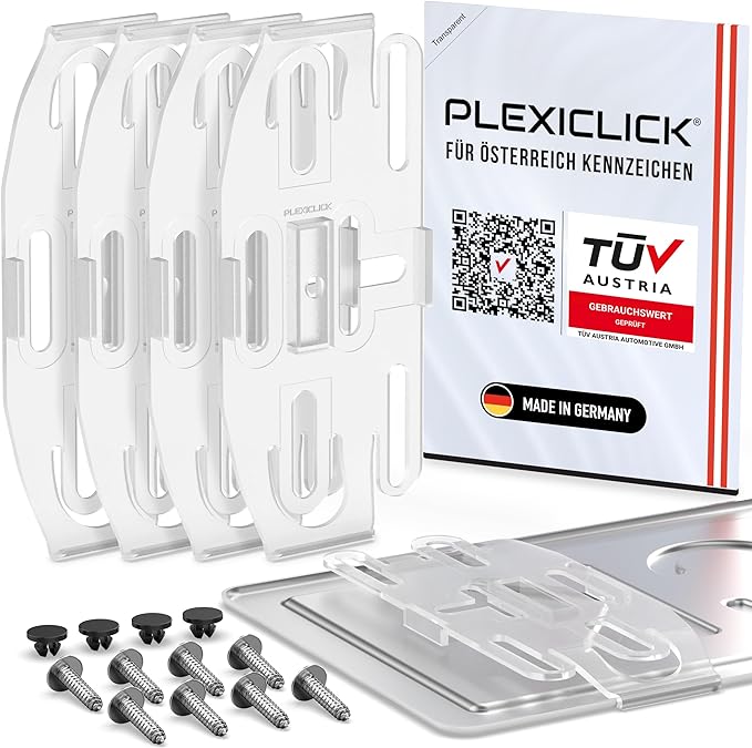 PLEXICLICK V3 License Plate Holder Frameless