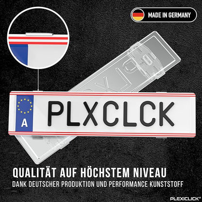 PLEXICLICK V3 License Plate Holder Frameless