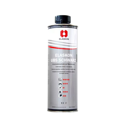 Elaskon UBS Unterbodenschutz Schwarz - 1 Liter Saugdose