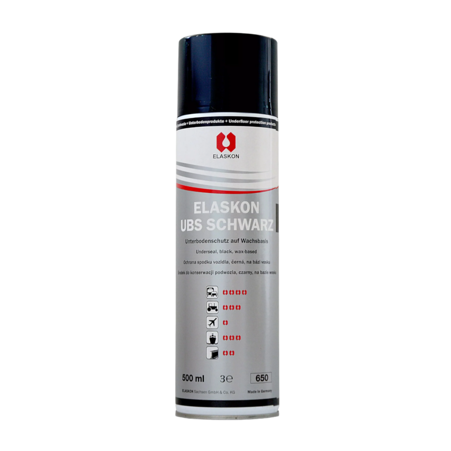Elaskon UBS Unterbodenschutz Schwarz - 500ml Spraydose