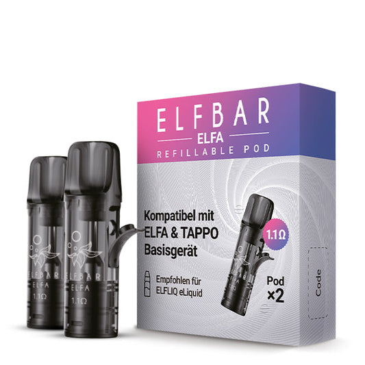 2x ELFBAR ELFA Leerpods 1.1Ω